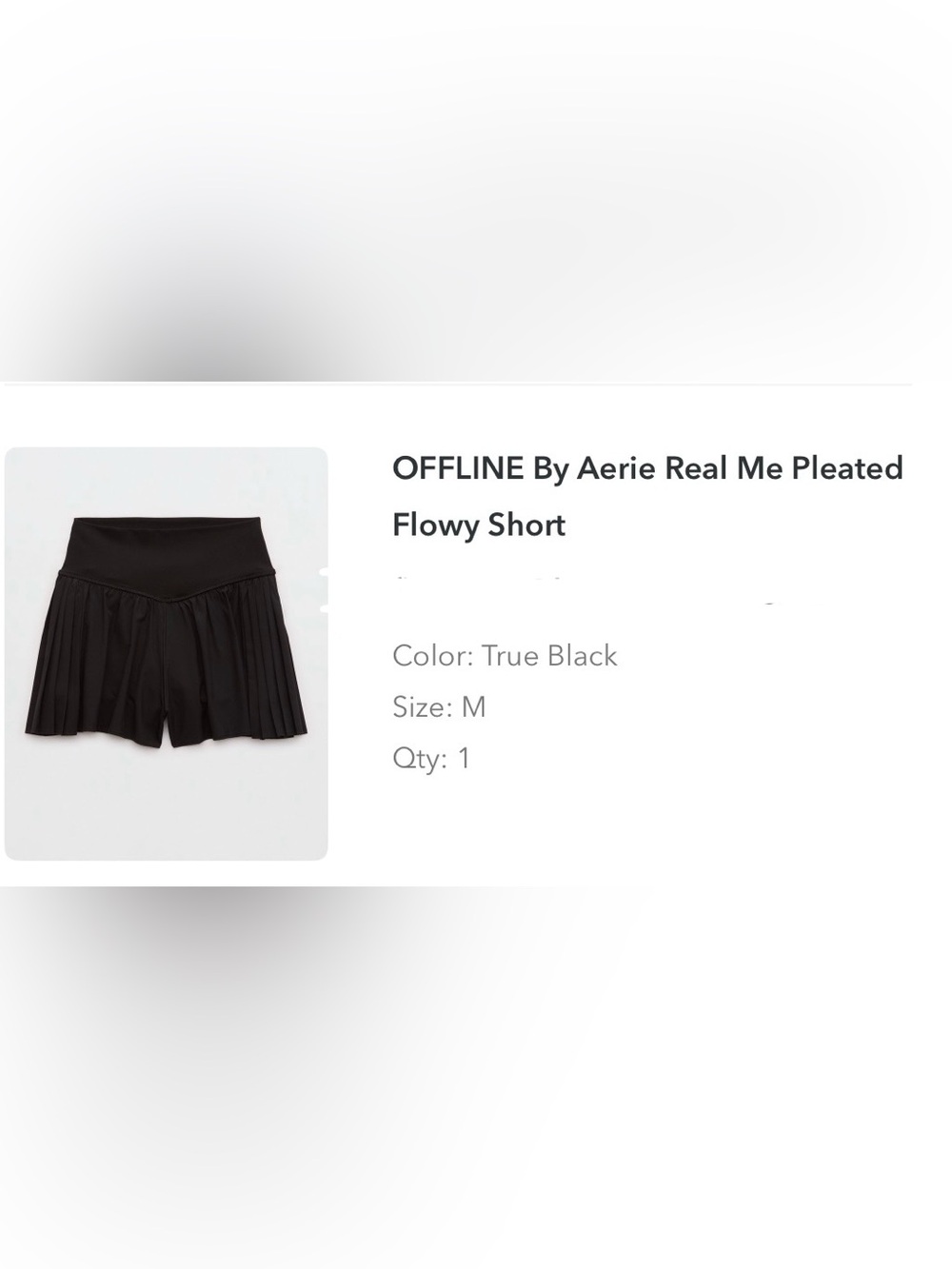 aerie pleated flowy short